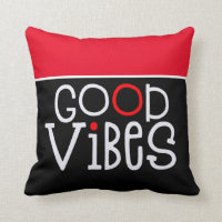 Quote de position Good Vibes blanc noir rouge