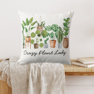 Coussin Quote Plante d'aquarelle ménagère