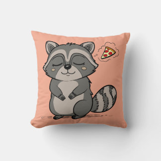 Coussin Raccoon Dream - Pizza !