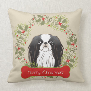 Coussin Race de chien de Joyeux Noël