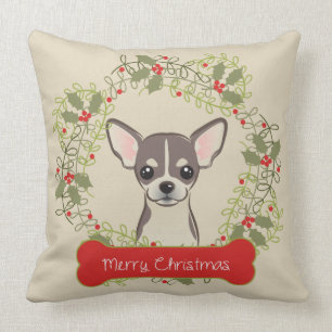 Coussin Race de chien de Joyeux Noël