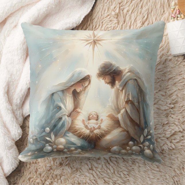 Coussin Radiant Holy Family Nativity Scene (Couverture)