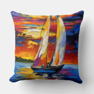 Coussin “Radiant Sails at Dusk”