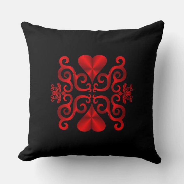 Coussin Rainbow Heart et Lily (Recto)