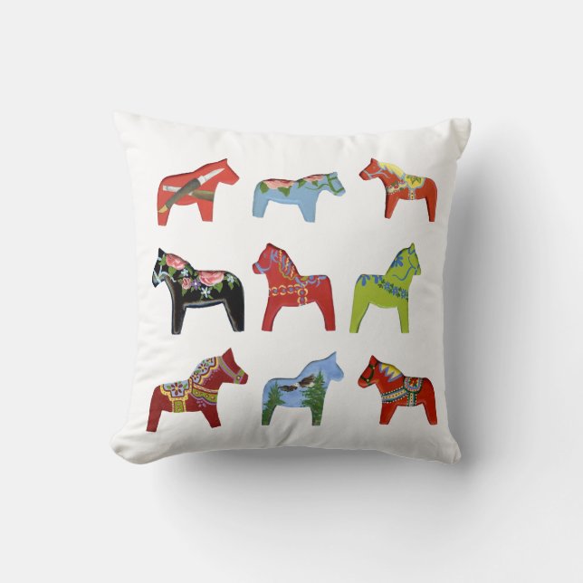 Coussin Rainbow Horses (Recto)