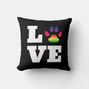 Coussin Rainbow paw