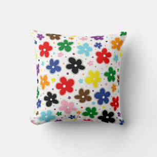 Coussin Rainbow Progress Fide Fleurs Drapeau Doodle Quasar