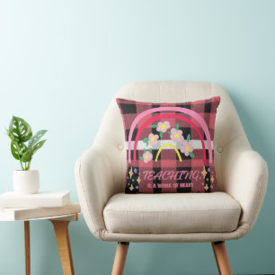 Coussin Rainbow Teaching est un travail de coeur