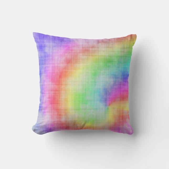 Coussin Rainbow Tie Dye (Recto)