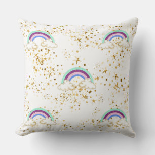 Coussin Rainbows Nuages Et Étoiles