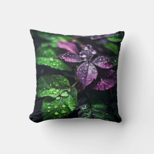 Coussin "Raindrop Symphony : des Feuilles dynamiques"