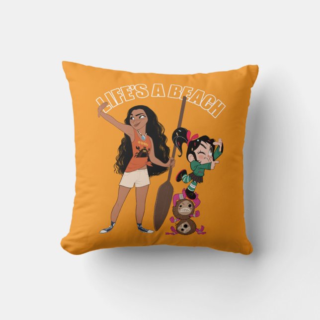 Coussin Ralph rompt Internet| Moana - La vie est une plage (Recto)