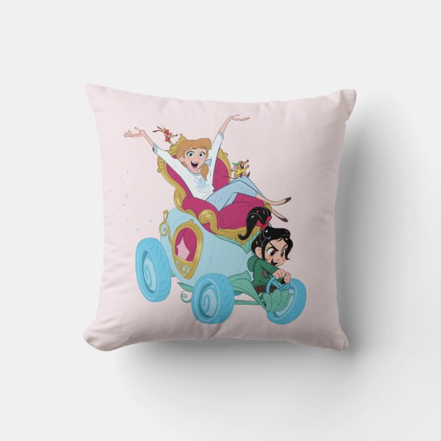 Coussin Ralph rompt Internet| Vanellope & Cendrillon (Recto)