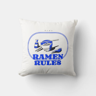 Coussin Ramen Rules - Japonais Noodles Lover