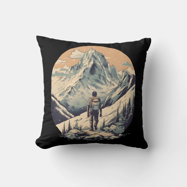 Coussin Randonnée de montagne (Recto)