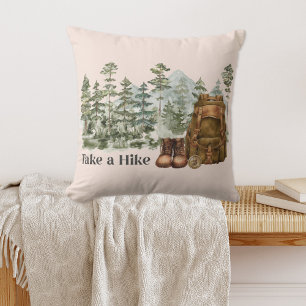 Coussin Randonnée vers le paysage naturel de montagne