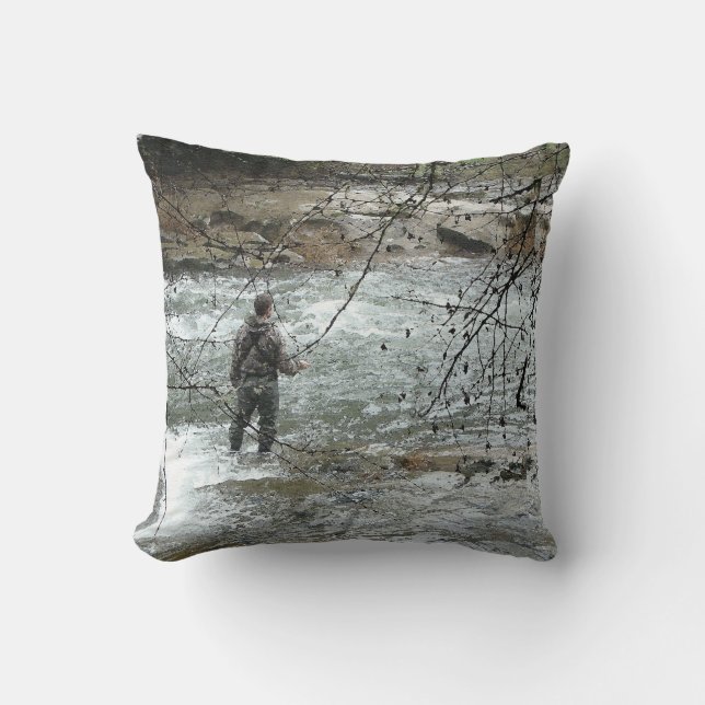 Coussin Rapide de pêche de mouche de truite à tête d'acier (Recto)