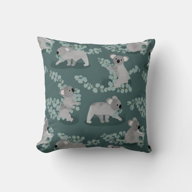 Coussin Rassemblement de koala (Recto)