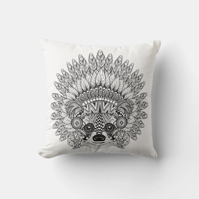 Coussin Raton laveur dans le griffonnage fait varier le (Recto)