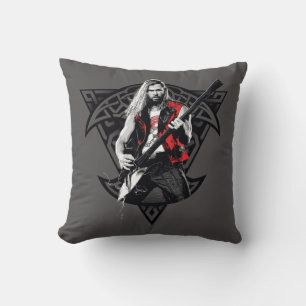 Coussin Ravager Thor Heavy Metal Norse Caractère Graphique
