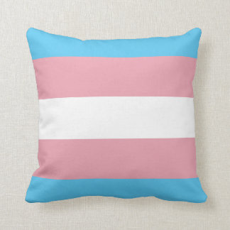 Coussin rayé de fierté de transsexuel