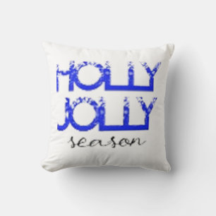 Coussin "Rayonner la joie avec notre vêtement Holly Jolly"