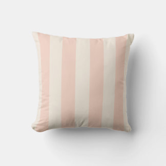 Coussin Rayure audacieuse rose et crème