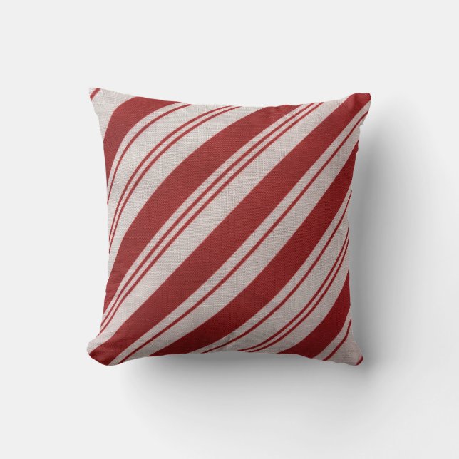 Coussin Rayure de sucre de canne (Recto)