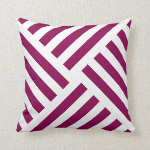 Coussin Rayure géométrique de soleil dans la baie d'ét