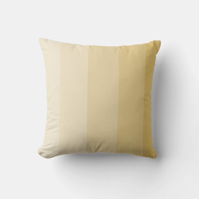 Coussin Rayure ombrée or léger (Recto)