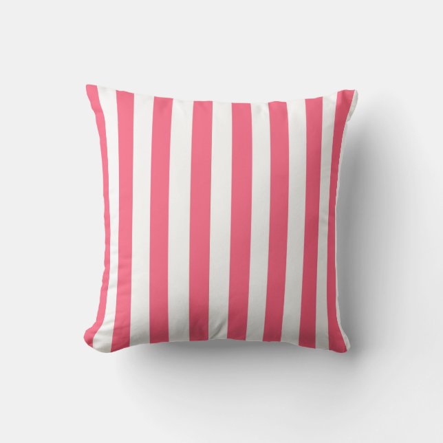 Coussin Rayure rose clair (Recto)
