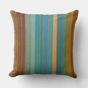 Coussin Rayures atomiques Futuristes du milieu du siècle I
