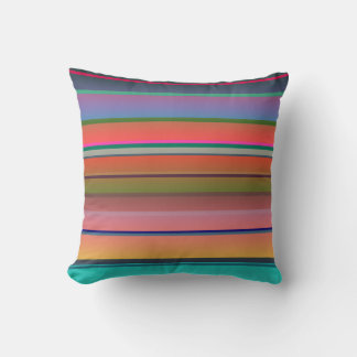 Coussin Rayures de coucher de soleil