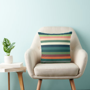 Coussin Rayures de couleur 