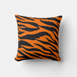 Coussin rayures de tigre