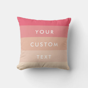 Coussin Rayures en pastel roses