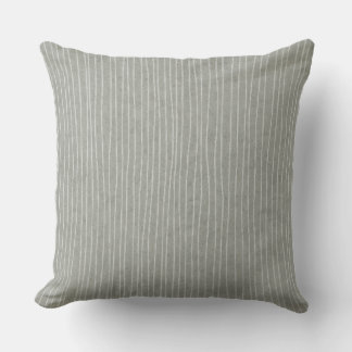 Coussin Rayures gris moyen