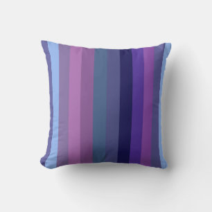 Coussin Rayures horizontales rétro crépuscule humeur année