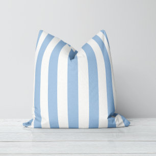Coussin Rayures Intemporelles Bleu Clair