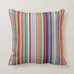 Coussin Rayures multicolores