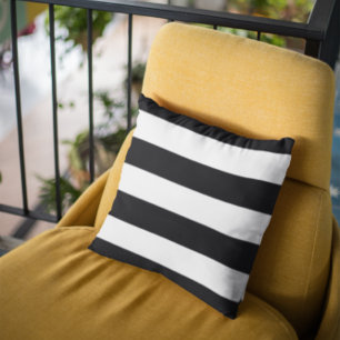 Coussin Rayures noires