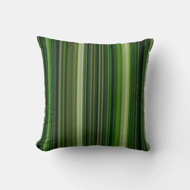 Coussin Rayures Vertes (Recto)