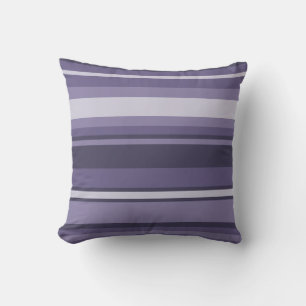 Coussin Rayures violettes heather