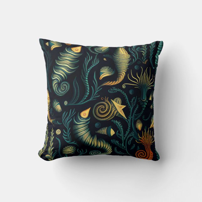 Coussin Récifs Dorés (Recto)