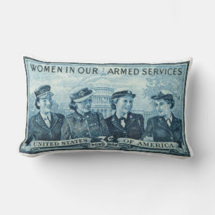 Coussin Rectangle 1952 Femmes dans les forces armées américaines
