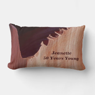 Coussin Rectangle 50 ans de Lumbar fait sur commande de jeune abrég