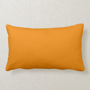 Coussin Rectangle À extrémité élevé orange de mandarine coloré