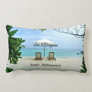 Coussin Rectangle Aaah...retraite, détente sur la plage
