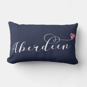 Coussin Rectangle Aberdeen Drapeau Coeur, Aberdonien
