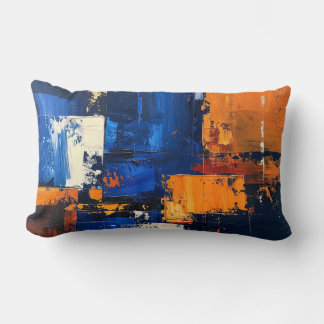 Coussin Rectangle Abstract Expressionist Pillow Cover Design